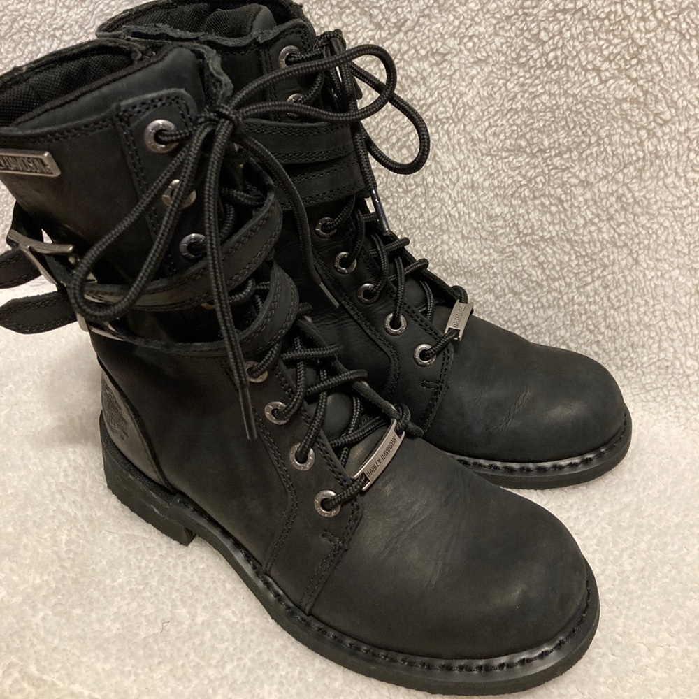 Harley-Davidson Black Combat Boots